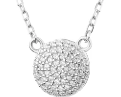 Naszyjnik srebrny - koło