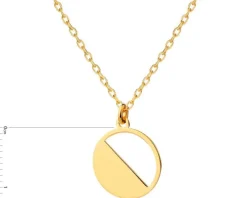 Naszyjnik srebrny - koło