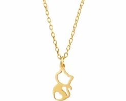 Naszyjnik srebrny - kot