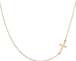 Naszyjnik srebrny - krzyż