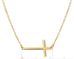 Naszyjnik srebrny - krzyż