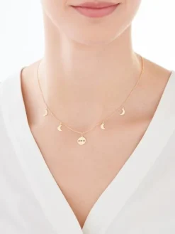 Naszyjnik srebrny - Księżyce