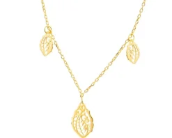 Naszyjnik srebrny - liście