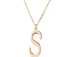 Naszyjnik srebrny - litera S