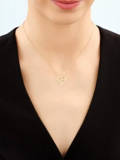 Naszyjnik srebrny - mama, serca