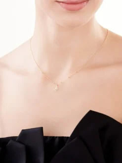 Naszyjnik srebrny - motyl, kulki