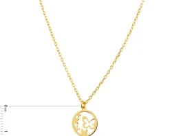 Naszyjnik srebrny - motyle