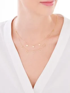 Naszyjnik srebrny - motyle