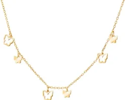 Naszyjnik srebrny - motyle