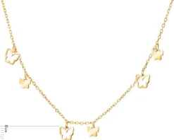 Naszyjnik srebrny - motyle