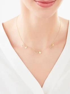 Naszyjnik srebrny - motyle