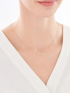 Naszyjnik srebrny - nieskończoność, mama, serce