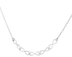 Naszyjnik srebrny - nieskończoności
