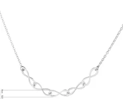 Naszyjnik srebrny - nieskończoności