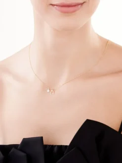 Naszyjnik srebrny - podkowa, koniczyna