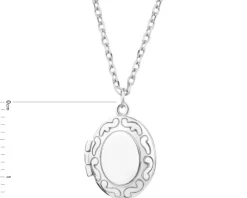 Naszyjnik srebrny - puzderko