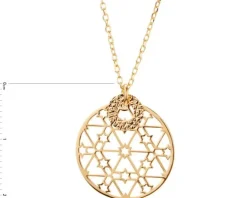 Naszyjnik srebrny - rozeta