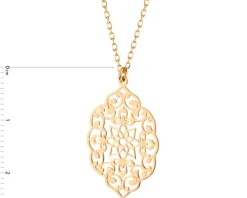 Naszyjnik srebrny - rozeta