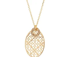 Naszyjnik srebrny - rozeta