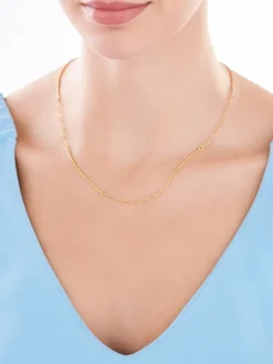 Naszyjnik srebrny - serca