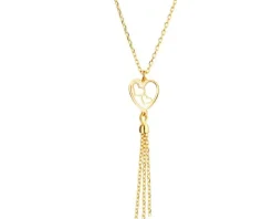 Naszyjnik srebrny - serca