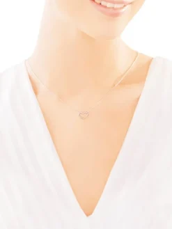 Naszyjnik srebrny - serce