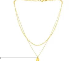 Naszyjnik srebrny - serce