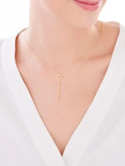 Naszyjnik srebrny - serce, nieskończoność