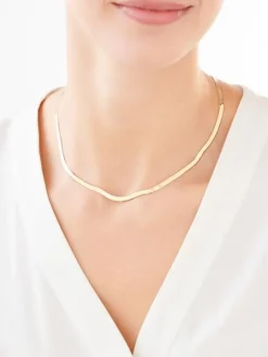 Naszyjnik srebrny - taśma