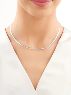 Naszyjnik srebrny - taśma