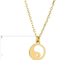 Naszyjnik srebrny - yin yang