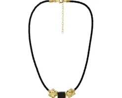 Naszyjnik srebrny z bursztynem - kwadraty