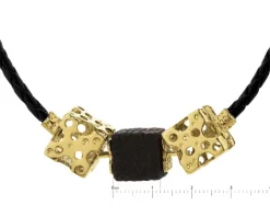 Naszyjnik srebrny z bursztynem - kwadraty