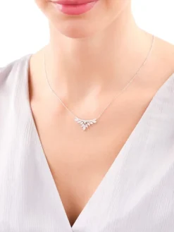 Naszyjnik srebrny z cyrkoniami