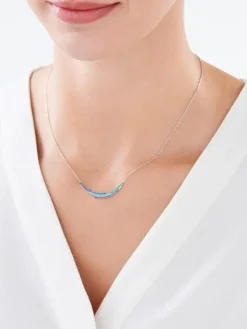 Naszyjnik srebrny z cyrkoniami