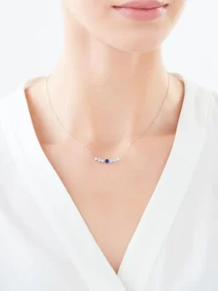 Naszyjnik srebrny z cyrkoniami