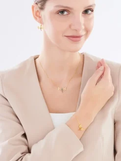 Naszyjnik srebrny z cyrkoniami - ważka