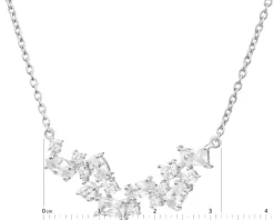 Naszyjnik srebrny z cyrkoniami