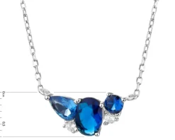 Naszyjnik srebrny z cyrkoniami