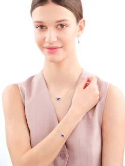 Naszyjnik srebrny z cyrkoniami