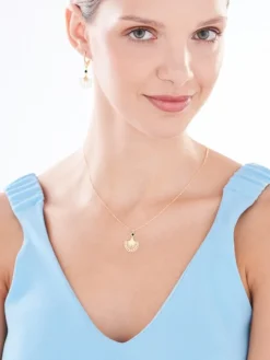 Naszyjnik srebrny z cyrkonią