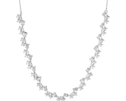 Naszyjnik srebrny z cyrkoniami