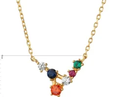 Naszyjnik srebrny z cyrkoniami