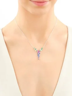 Naszyjnik srebrny z cyrkoniami