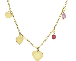 Naszyjnik srebrny z cyrkoniami - krzyże