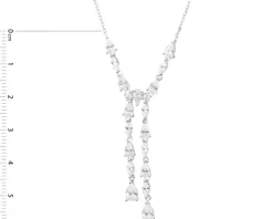 Naszyjnik srebrny z cyrkoniami