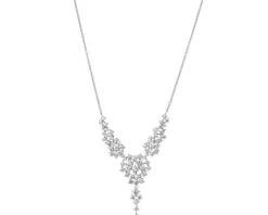 Naszyjnik srebrny z cyrkoniami
