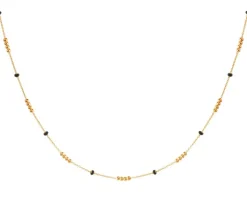 Naszyjnik srebrny z emalią - kulki