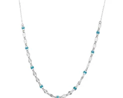 Naszyjnik srebrny z emalią