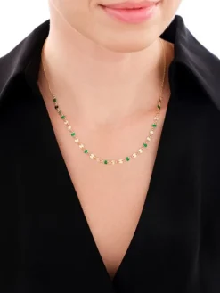 Naszyjnik srebrny z emalią